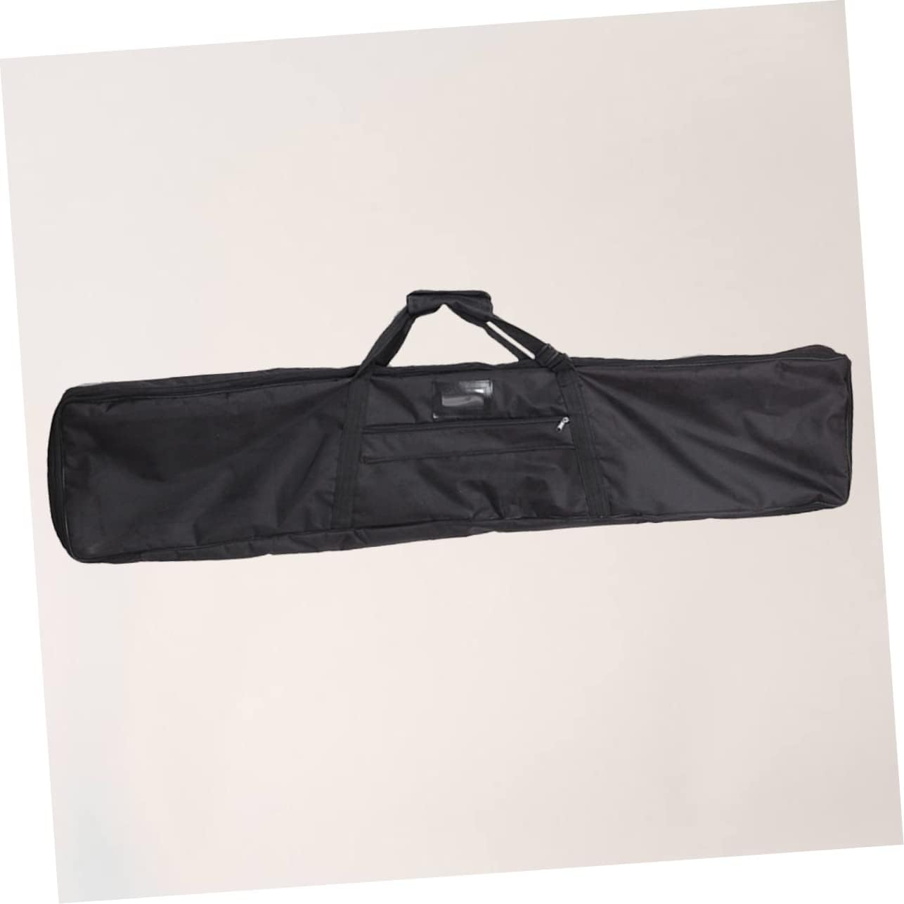 ibasenice Canvas Tote Bag Large Capacity Multifunctional Storage Pouch for Supplies Comfortable Shoulder Carry for Outdoor Use Black