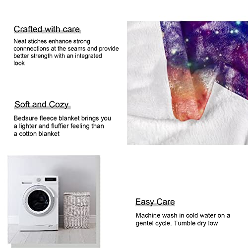 Hommomh 60" X 80" Blanket Comfort Warmth Soft Cozy Air Conditioning Easy Care Machine Wash Gymnastic Galaxy #TOP6