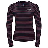 Odlo Thermounterwäsche Damen Active Warm Originals Stripes I Langarm Thermoshirt I Warme Skiunterwäsche