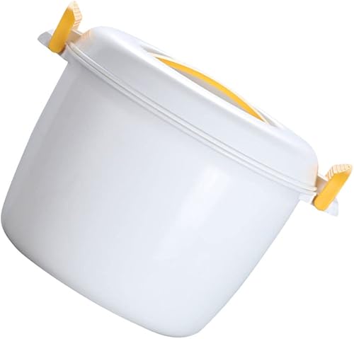 UPKOCH Mini olla arrocera para microondas, olla de cocción al vapor, recipiente para cocinar pasta, recipiente de alimentos para microondas, olla de