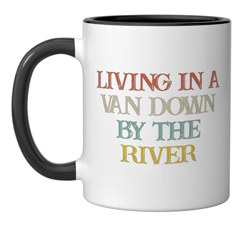 Taza de cerámica Living In A Van Down By The River 11 oz miniatura 1