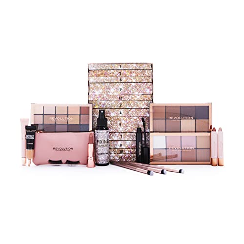 Makeup Revolution, Ultimate Glamour 12 Day Advent Calendar, 12 pcs