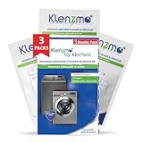 Klenz.mo Washing Machine Cleaner & Descaling Powder, Descaler for top load and front load | Washing Machine Drum Cleaner & Tub Cleaner | 6.34 oz. 3 pouch (Pack of 1)