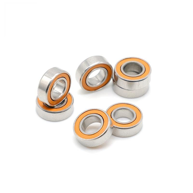 10Pcs 6x12x4 Stainless Steel Hybrid Ceramic Ball Bearing 6x12x4mm SMR126 RS CB ABEC7 by RainDew Without Grease Fast Turning