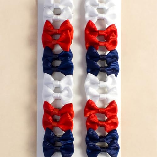 cuhair Haarschleifen für Hunde, klein, handgefertigt, Haar-Accessoires, Schleife, für Hunde, Katzen, Kätzchen, Kaninchen, Teddy, Pudel, Yorkshire, Malteser, Hundepflege-Zubehör (I), 24 Stück