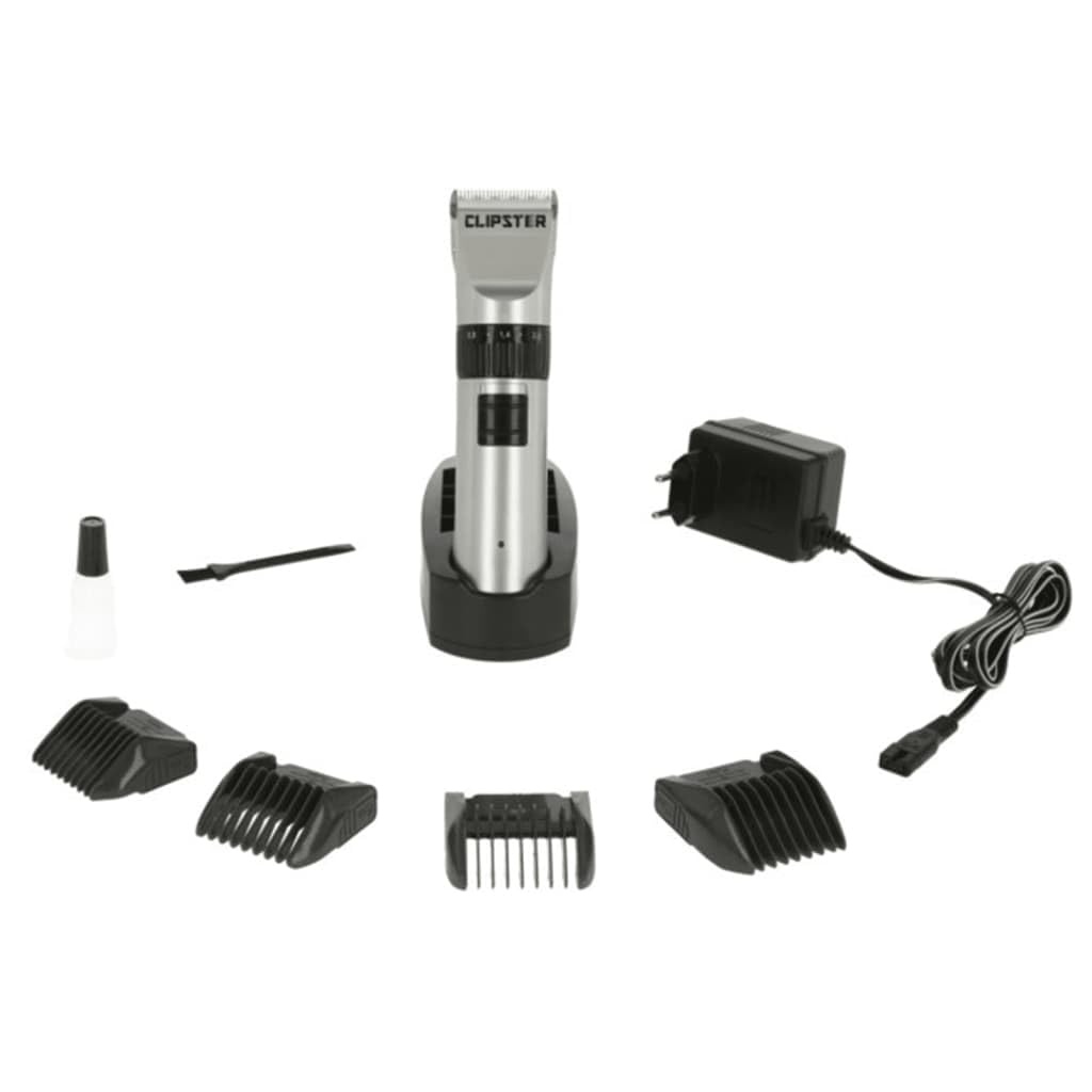 CLIPSTER Tosatrice a batteria Onyx inclusi Accessori per animali, Tritaciglie unisex, Tutti, Proprietario di Animali