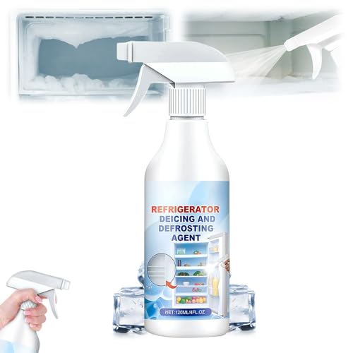 Defrosting Spray for Fridge Freezer Refrigerator Defrost Spray Freezer Defroster Spray Refrigerator Defrosting Deicer Spray Efficiently Fast Clear Ice Buildup (1pcs)