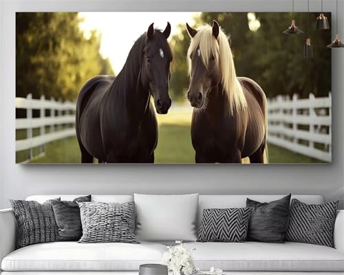 Broderie diamant kit complet cheval 70x210cm loisir créatif DIY