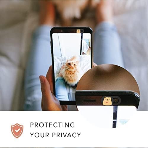 Mizi Webcam Privacy Cover Slide [6 Pack], Cute Camera Blocker Sticker, Protect Your Privacy and Security for Computer, Laptop, Tablets & Phones - Cat image 5 of 7 B0B2LFJG31