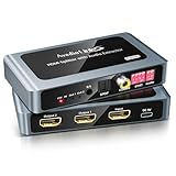 avedio links HDMI 分配器 1入力2出力 HDCP2.2解除 4K@60Hz 音声分離機能付き HDMIスプリッター 光デジタル・同軸・3.5mm音声出力対応 7.1ch DownScaler搭載 EDID管理 Type-C給電 HDR/Dolby Vision/Atmos対応 キャプチャボードに適用