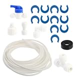 Kit Connettore Tubo Acqua Frigo Installazione Fai da Te Bianco