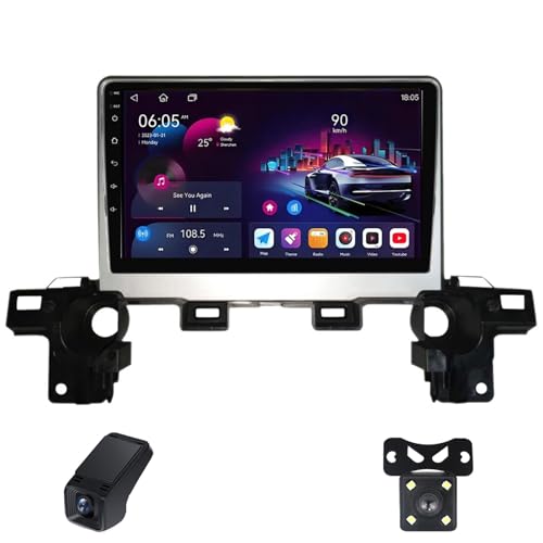 Radio Estéreo para Mazda CX-5 2017-2018 Automóvil Automotive Multimedia Pantalla Táctil 9-Inch Bluetooth Android Auto Carplay WiFi/FM Am RDS Radio/Navegación GPS/SWC/ADAS DVR(M500S)