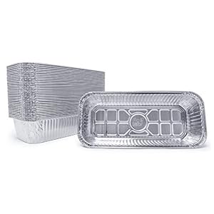 (35 Pack) Drip Pans Compatible with Weber Grills 6498 Smokefire l Summit l Genesis II Heavy Duty Aluminum Foil Liner