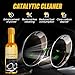 Jeeeun Catalytic Converter Cleaner, Fuel System Treatment Additive Oil, Auto Engine Exhaust Pipe Carbon Removal for Gas and Diesel Cars (3PCS)
