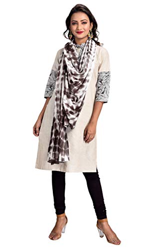 Image of Women's Pure Cotton Traditional Authentic Shibori Tie Dye Dupatta Chunni