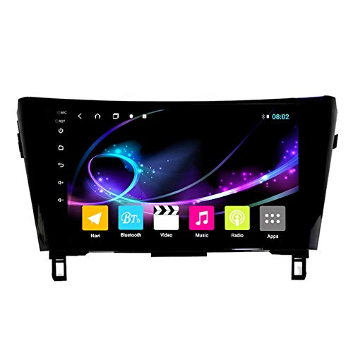 Android Autoravigation Autoradio GPS Autoradio Bluetooth/WiFi/FM/USB, Multimedia-Radio mit Mirrorlink Rückfahrkamera für Nissan x-Trail Qashqai