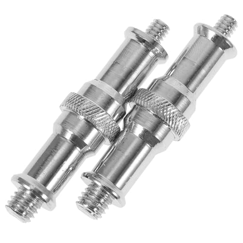 KICHOUSE 2pcs Threaded Screw Adapter Light Screw Adapter Light Stand Standard Convertor Screw Thread Stand Studio Light Accessories Camera Mount Screw Camera Spigot Screws Camera Screw