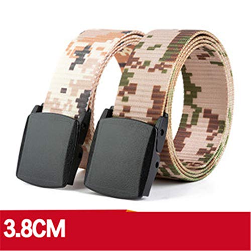 Andongnywell Men Nylon Canvas Breathable Military Tactical Waist Belt With Plastic Buckle Waist Cinch3