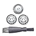 HQ2 Cabezales de Afeitado Compatible con Phi-lips HP1917, Cuchilla de Afeitar de Repuesto Poweka Compatible con Phi-lips Norelco Afeitadoras Eléctricas Hombre con Cepillo de Limpieza