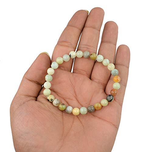 Image of Reiki Crystal Products Natural Crystal Stone Bracelet 6 mm Round Beads for Men & Women | Gemstone Jewellery Bracelet | Reiki Charged | Multiple Stone Variants Available