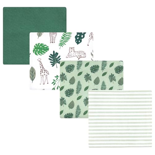 Image of Luvable Friends Little Treasure Flannel Receiving Blankets 4pk
