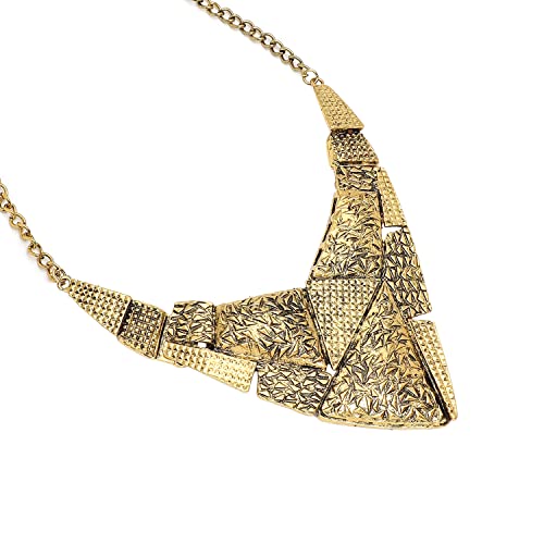 Image of SOHI Contemporary Necklace for Women and Girls, Necklace with Chain detailing for women, Statement jewellery, Fashion Jewellery for women, Imitation, ladies