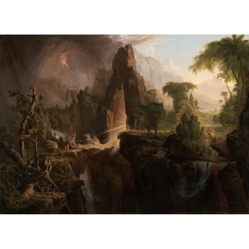 Toile Thomas Cole Expulsion du jardin d'Eden ARTICULOZY 101x127 cm