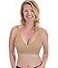 Rumina Hands Free Classic Pump&Nurse Adjustable Nursing Bra for Pumping. Ideal for Breastfeeding Pumps by Spectra, Medela, Lansinoh, etc., Nude S