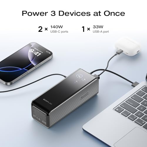 Prime Big Deal: EF ECOFLOW Laptop Power Bank, 25,000mAh 170W Portable Charger - image 3