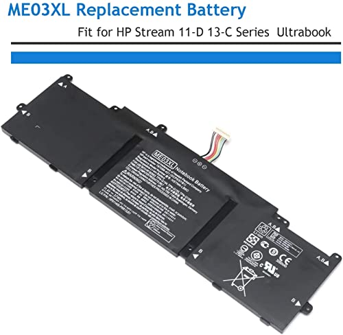 WISTAR ME03XL Laptop Battery for HP Stream 11-d001dx 11-d001ne 11-d001ng 11-d001nl 11-d001no 11-d001np 11-d001nq - Image 2