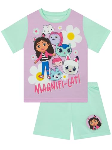 DreamWorks Gabby’s Dollhouse Girls Pajamas, Short Sleeve Pajama Set For Summer, Cute Kids Pj Sets