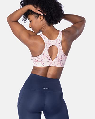 Image of Handful The FaV Bra, Medium Support Sports Bra, Pockets, Removable Pads, Deep Plunge Neck Line