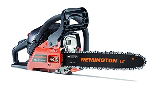 Remington 41AY4218983 RM4218CS 42cc Full Crank 2-Cycle Gas Powered Chainsaw 18-Inch Bar, Automatic Oiler, and Low Kickback Chain, 42cc-18-Inch, Orange