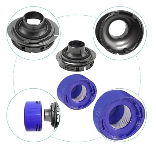 Compatible For Dyson V7 V8 Vacuum Cleaner Accessory Motor Back Cover With Rear Filter Kit