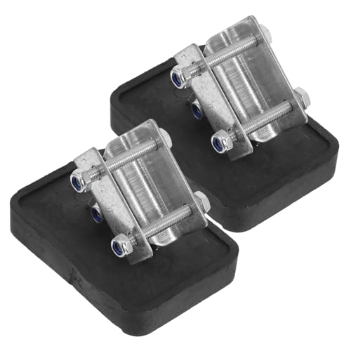 OUNONA 2pcs Ladder Foot Pads Non-Slip Rubber Stabilizer Covers for Ladder Legs Thickened Protective Covers with Screws Anti-Slip for Home and Outdoor Use