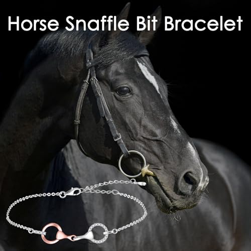 Horse Snaffle Bit Bracelet - 925 Sterling Silver Snaffle Bracelet CZ Horse Bit Bracelets Rose Gold-plated Hypoallergenic Jewelry4