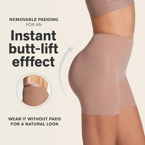Image of Leonisa Butt Lifting Shapewear Booty Lifting Panties for Women - Shaper Shorts and Boyshort with Butt Pads