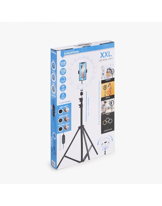 Aro de luz led selfie para transmisiones en vivo y grabaciones de video en casa con tripode 7