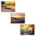 Home Decor Canvas Wall Art "Rising Sun" 3 Panels Canvas Prints Modern Landscape Art Paintings for Wall Decoration -P3040-006