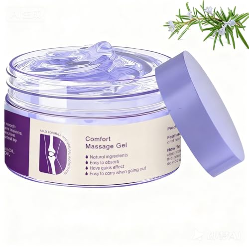 Kresin Joint Comfort Purple Gel Kresin Joint Comfort Massage Gel Soothes Discomfort for Neck Back Knees Lumbar and Feet Absorb Quickly and Non-Greasy 1.76 OZ Violet