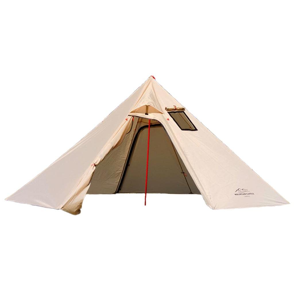 TOOYFUL Camping Hot Tent Ultralight Tent Teepee Tents Waterproof Four  Season with Stove Jack 3 Person for Outdoor Hiking Backpacking Tent Stove  Winter Camping - Khaki, Dome Tents - Amazon Canada