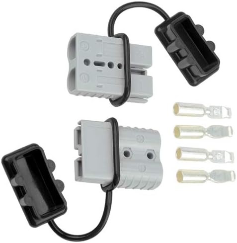 WMYCONGCONG Kit de enchufe de conector de desconexión rápida de batería 120A para conector de cabrestante de remolque gris