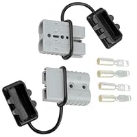 WMYCONGCONG 120A Batterie-Schnelltrennstecker-Stecker-Kit für Anhänger-Windenstecker Grau