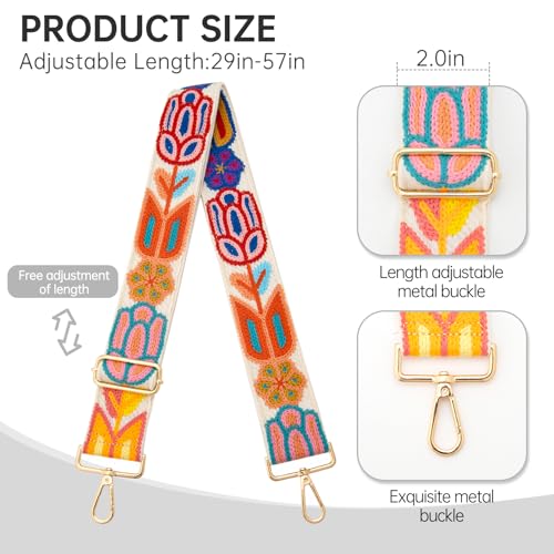 Image of Purse Straps Replacement Crossbody Wide Bag Strap for Purses Adjustable Shoulder Straps for Women Bags