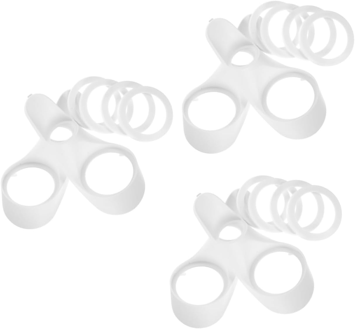 Cabilock 3pairs Car Speaker Retrofit Bracket Lightweight Plastic Frequency Divider Mold for Easy Installation Vehicles for Audio Upgrades and Speaker Decoration