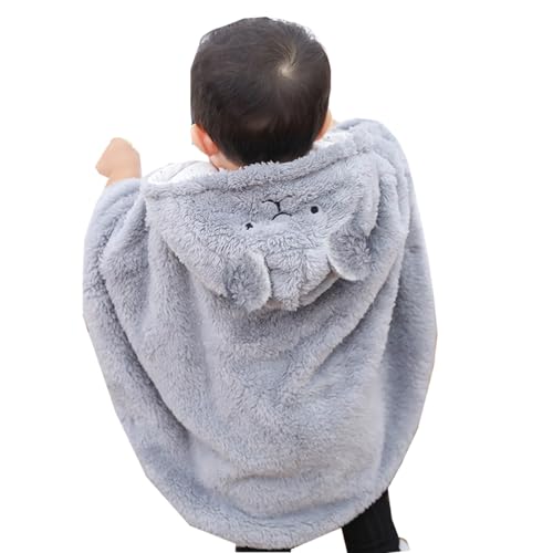 sfdgfhyf Infant Baby Cape Windbreaker Spring Winter Outings Coat Girls Cape Boys Grey Bear 5t Jacket Boys4
