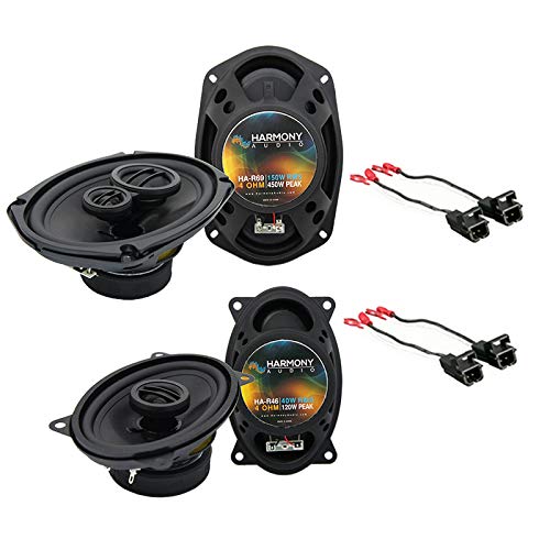 Compatible with Cadillac Coupe DeVille 1988-1989 OEM Speaker Upgrade Harmony Speakers Package