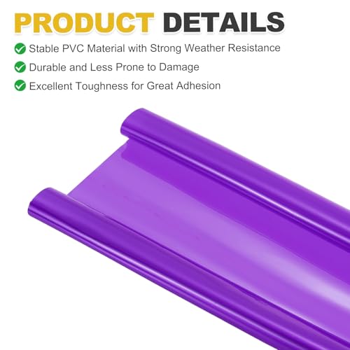 Vinilo para faros PATIKIL de alta flexibilidad y película tintada púrpura termoformable 3