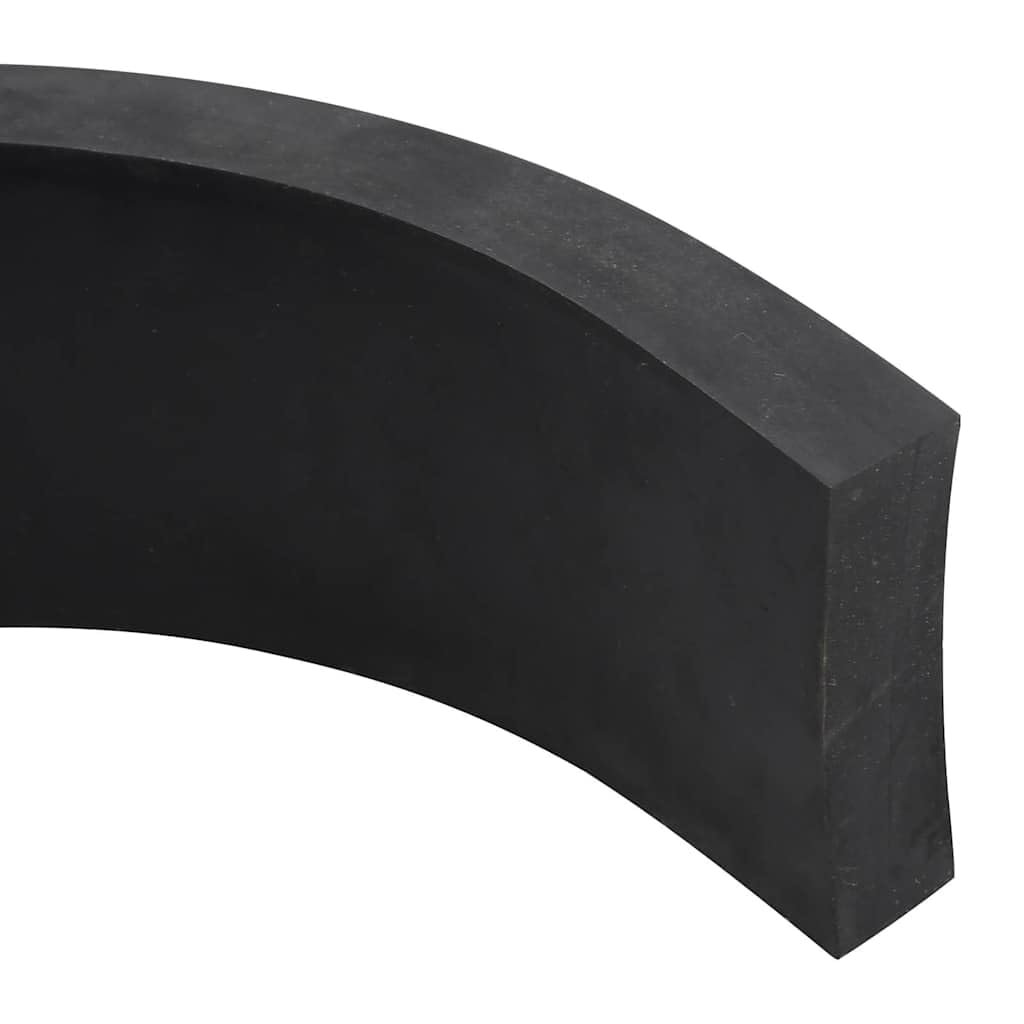 vidaXL Bordure en caoutchouc de chasse-neige noir 200x10x2 cm, bord de coupe en caoutchouc de chasse-neige, bord en caoutchouc de poussoir à neige, lames de chasse-neige en caoutchouc