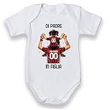 ❤️🖤 IDEA REGALO PERFETTA: Regalo ideale per papà tifosi milanisti che vogliono condividere la passione per il calcio con le loro figlie, perfetto per compleanni, anniversari o come pensiero originale